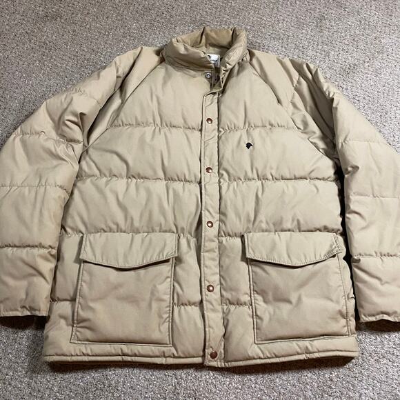 Vintage Black Sheep Puffer Jacket Mens XL Retro Winter Gorpcore Ski Pockets 80s - Picture 1 of 8